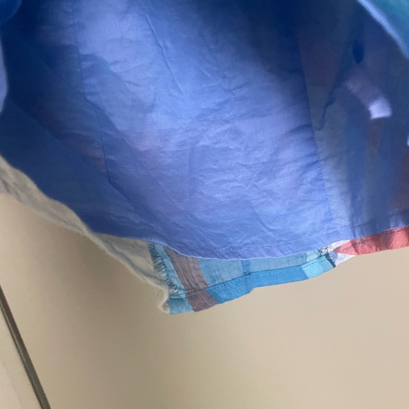 Maeve Colorful Plaid Ruffle Blouse - Picture 4 of 5